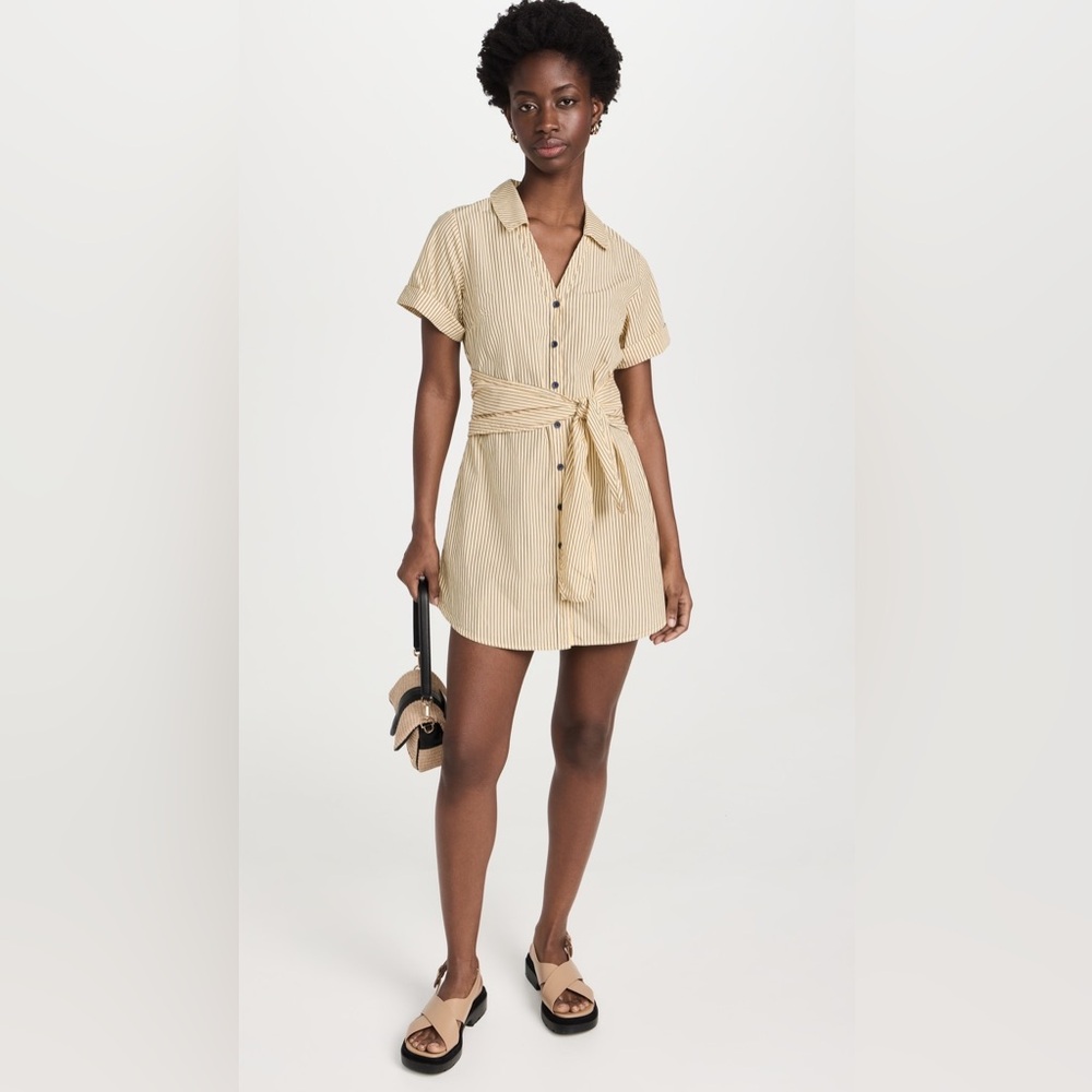 Nation LTD Nida Wrapped Button Up Dress in Polo Lounge